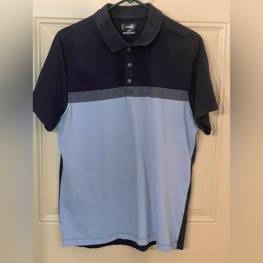 Alfani Blue Dress Shirt - Picture 2 of 5